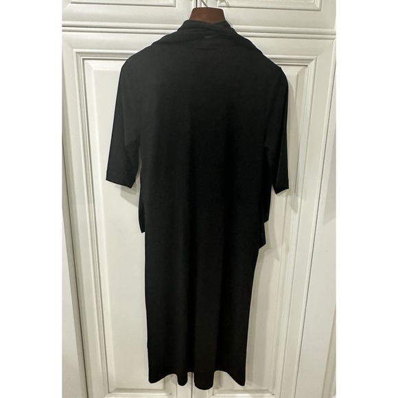 Tahari  Women's Black 3/4" Sleeve  Dress NWT Size M Business Office Attire - Picture 4 of 14